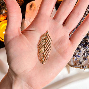 Подвеска "Лист" (1 шт), Артикул: 098569 - изображение товара №2