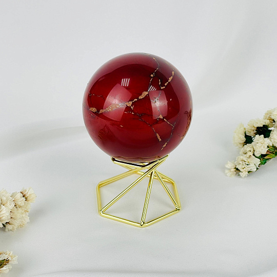 Шар из Яшмы "Мукаит", Артикул: 088701 - изображение товара №1