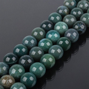 Бусины для украшений из Агата мохового (32 бусины), Артикул: 088843 - изображение товара №1