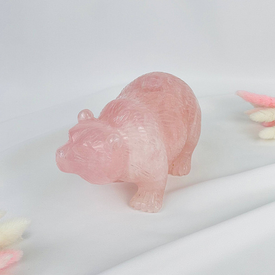 Фигурка Медведь из Розового кварца, Артикул: 117365 - изображение товара №4