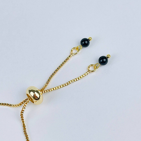 Браслет регулируемый с Агатом, Артикул: 090058 - изображение товара №3