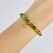 Браслет из зеленого Граната (Гроссуляр) с подвеской