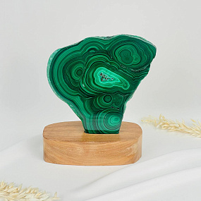 Срез Малахита на подставке, Артикул: 116176 - изображение товара №1