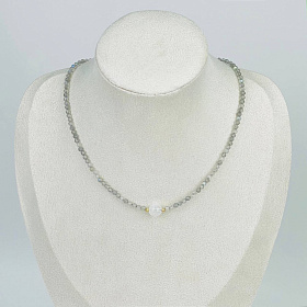 Колье из Лабрадора и Лунного камня