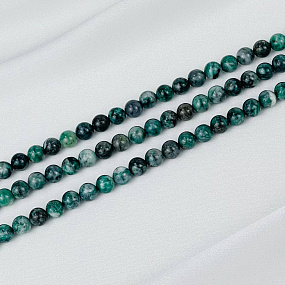 Бусины для украшений из зеленого Берилла (56 бусин)