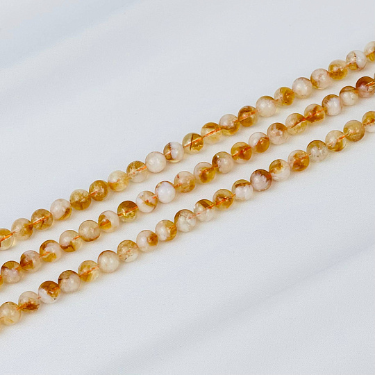 Бусины для украшений из Цитрина (60 бусин), Артикул: 082092 - изображение товара №1