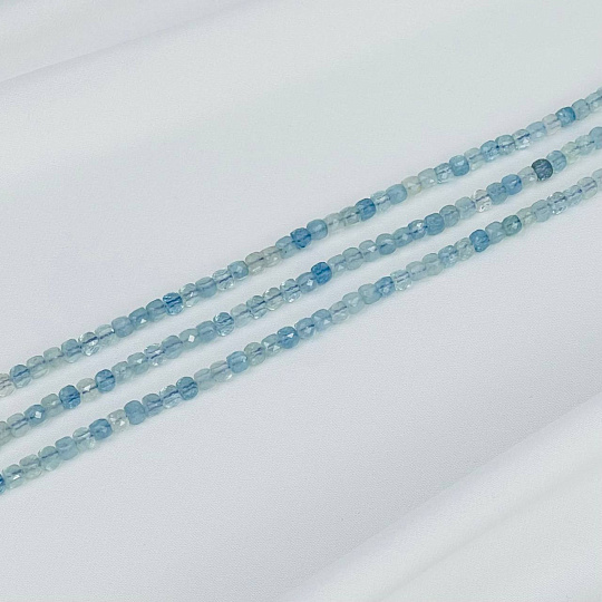 Бусины для украшений из Аквамарина (92 бусины), Артикул: 076451 - изображение товара №2
