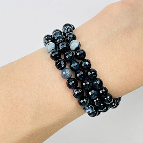 Бусины для украшений из полосатого Агата, Артикул: 052501 - изображение товара №2