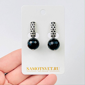 Серьги крупные из Агата