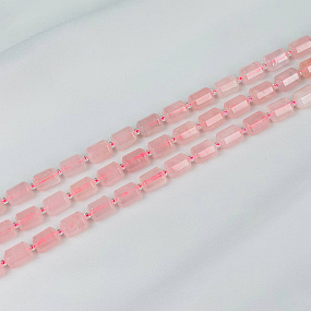 Бусины для украшений из Розового кварца, Артикул: 076617 - изображение товара №1