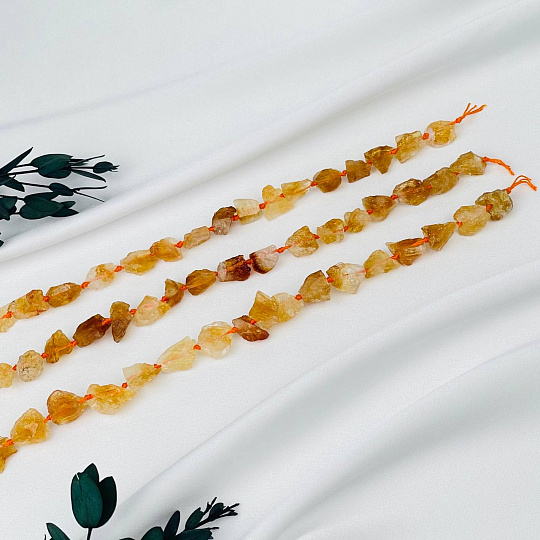 Бусины для украшений из необработанного Цитрина, Артикул: 098944 - изображение товара №3
