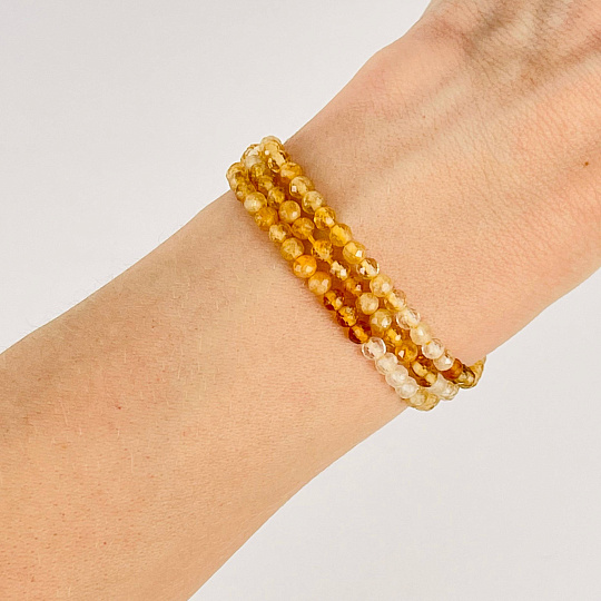 Бусины для украшений из Цитрина (110 бусин), Артикул: 084193 - изображение товара №3