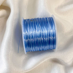 Резинка для браслетов голубая (60 метров)