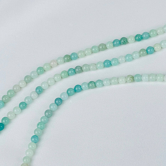 Бусины для украшений из Амазонита (84 бусины), Артикул: 062881 - изображение товара №1
