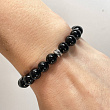 Браслет со вставкой из черного Турмалина