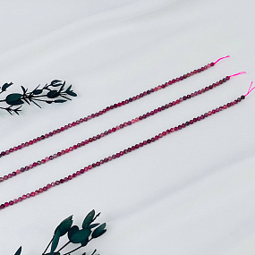 Бусины для украшений из розового Турмалина (114 бусин), Артикул: 117053 - изображение товара №3