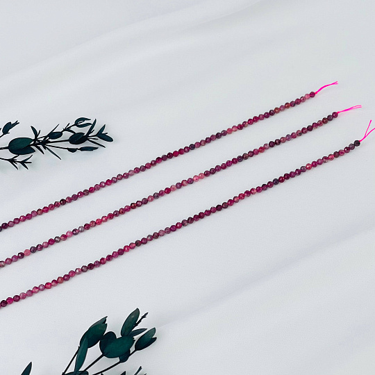 Бусины для украшений из розового Турмалина (114 бусин), Артикул: 117053 - изображение товара №3