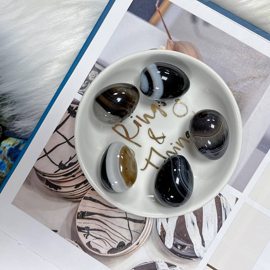 Яйцо из Агата полосатого, Артикул: 089091 - изображение товара №2