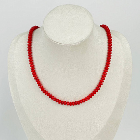 Колье из красного Коралла