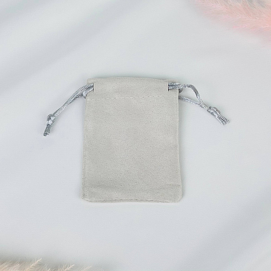 Мешочек: Бархат серый 1 шт., Артикул: 116515 - изображение товара №1