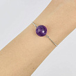 Браслет регулируемый с Аметистом
