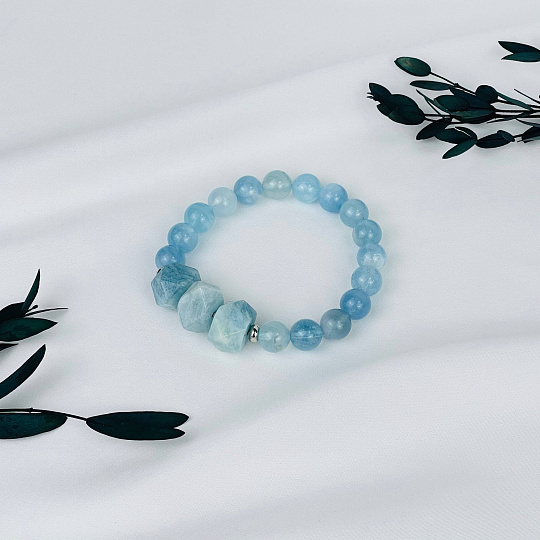 Браслет из Аквамарина, Артикул: 117192 - изображение товара №2