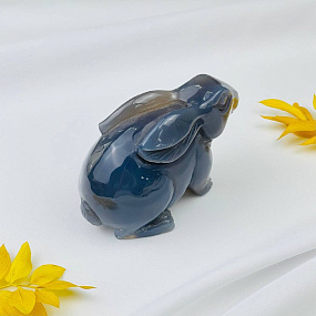 Кролик резной из Агата с жеодой, Артикул: 096860 - изображение товара №3