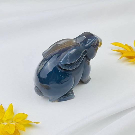 Кролик резной из Агата с жеодой, Артикул: 096860 - изображение товара №3