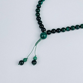 Четки буддийские (Мала) из Авантюрина, Малахита и Фуксита (108 бусин), Артикул: 116690 - изображение товара №2