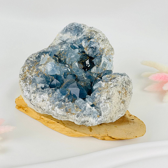 Друза Целестина на подставке, Артикул: 117685 - изображение товара №2