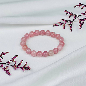 Браслет из мадагаскарского Розового кварца