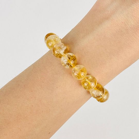 Браслет из Цитрина, Артикул: 081173 - изображение товара №1