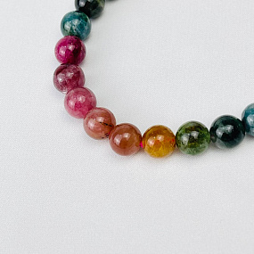 Браслет из Турмалина микс, Артикул: 115964 - изображение товара №3