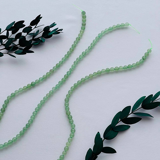 Бусины для украшений из зеленого Кварца, Артикул: 100893 - изображение товара №3