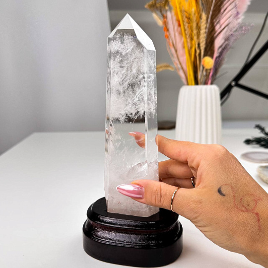 Кристалл из Горного Хрусталя на подставке, Артикул: 112005 - изображение товара №4