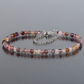 Браслет из Шпинели микс огранка