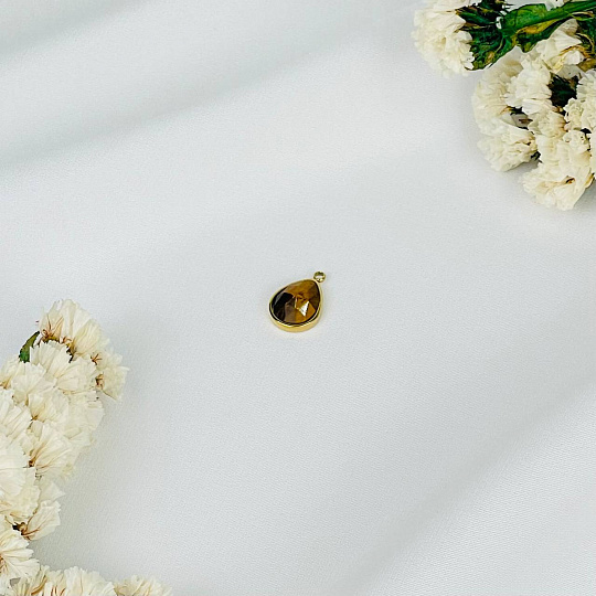 Подвеска с камнем Тигровый глаз (1 шт), Артикул: 116664 - изображение товара №2