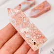 Кристалл из камня цветочный "розовый" Агат