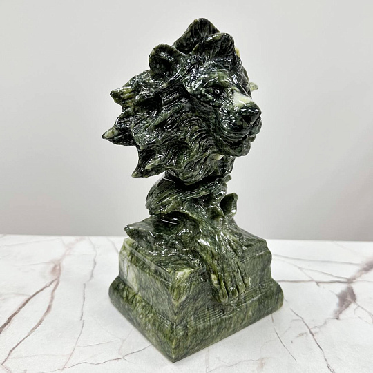 Статуэтка резная Лев из Змеевика, Артикул: 117292 - изображение товара №4