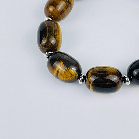 Браслет из Тигрового глаза, Артикул: 118129 - изображение товара №2