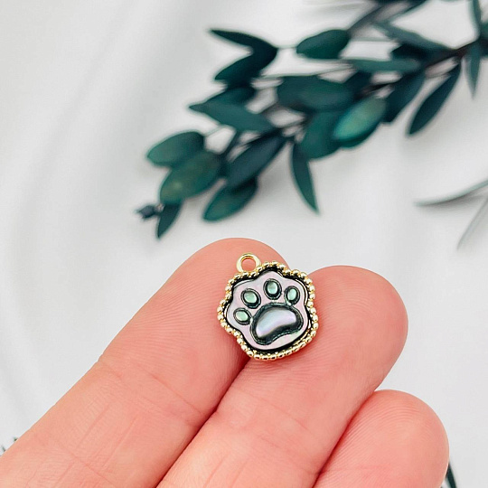 Подвеска перламутровая "Лапка" (1 шт), Артикул: 105878 - изображение товара №1