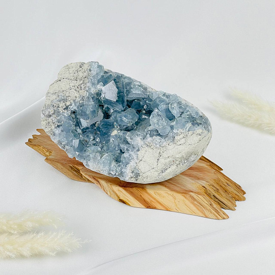 Друза Целестина на подставке, Артикул: 118197 - изображение товара №2