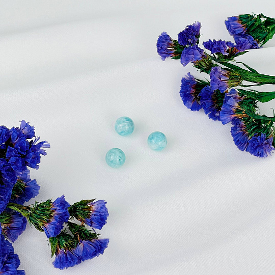 Бусины для украшений из Амазонита (3 шт), Артикул: 117546 - изображение товара №1