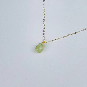 Кулон на цепочке из Пренита, Артикул: 117007 - изображение товара №2