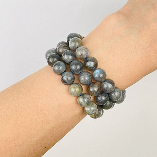 Бусины для украшений из Лабрадора (40 бусин), Артикул: 085559 - изображение товара №2