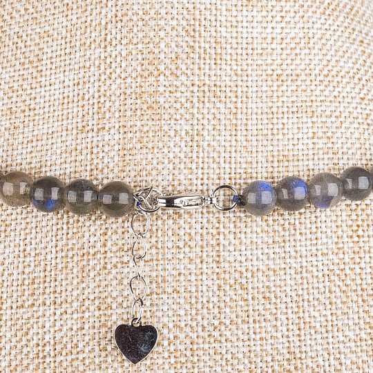 Бусы из Лабрадора (Мадагаскар), Артикул: 076740 - изображение товара №2