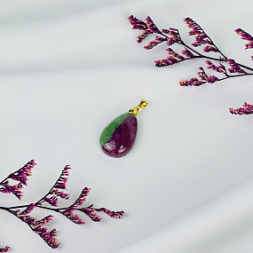 Кулон из Рубина в Цоизите, Артикул: 094788 - изображение товара №2