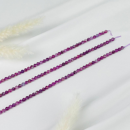 Бусины для украшений из Лепидолита (70 бусин), Артикул: 116776 - изображение товара №3