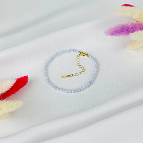 Браслет из голубого Агата, Артикул: 099869 - изображение товара №1