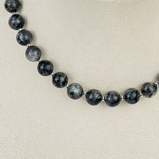 Колье из Лабрадора (Лаврикит), Артикул: 118169 - изображение товара №2